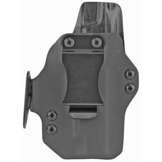 BlackPoint Tactical Right Hand Dual Point AIWB Holster Fits Sig P365XL and is made of Kydex and Leather